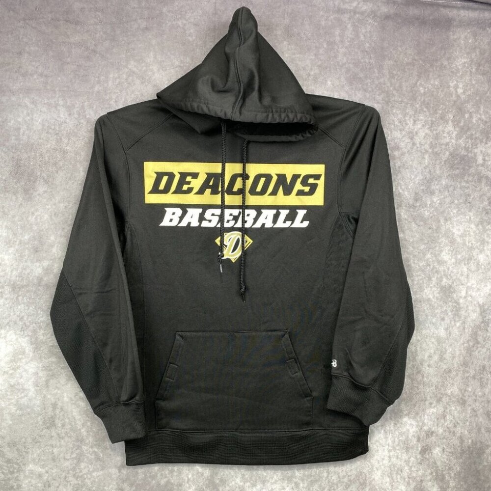 Badger Sport Hoodie Sweatshirt Mens Small Wake Forest Deacons Baseball College